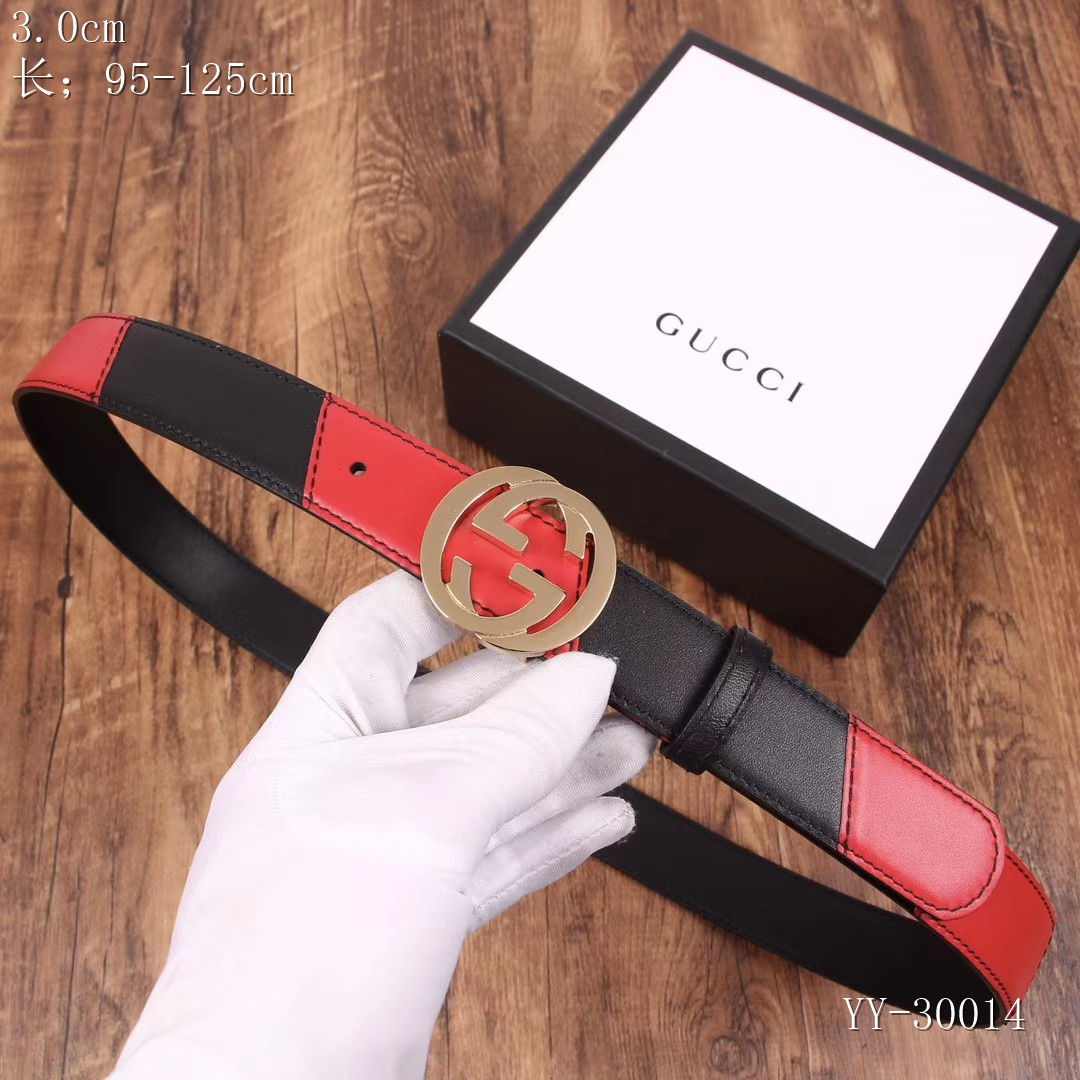 Gucci Belts 3.0CM Width 002
